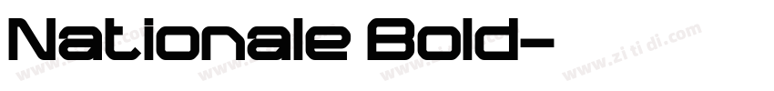 Nationale Bold字体转换